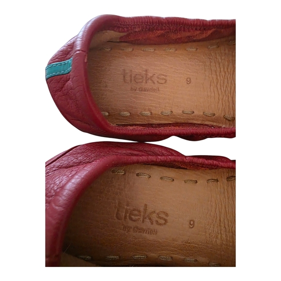 Tieks by Gavrieli Red Leather Ballet Flats – Size 9 - Picture 2 of 8